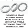 KLEAN TREADS - Rubber wheel masks for locomotives 11.5MM to 13MM (12 Pack)